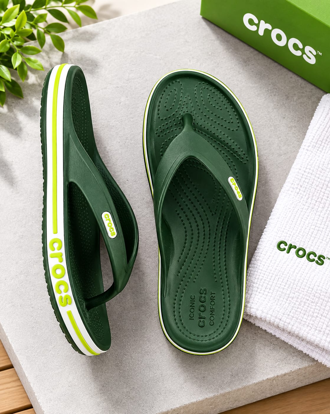 CROCS UNISEX ADULT FLIP-FLOP THONG SANDALS